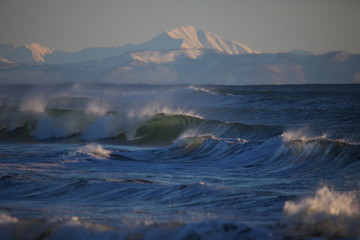 Surfing Kamchatka