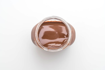 chocolate hazelnut spread jar