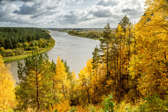 Fototapeta Nemunas River  near Birštonas