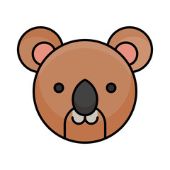 Koala animal icon vector design illustration