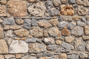 Old aged rock castle cement wall texture