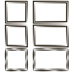 set of frames for picture photos, vector empty speech bubble text, quote square, box dialogue bubble comic element