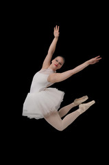 Woman ballerina with pointe shoes © Rob Byron