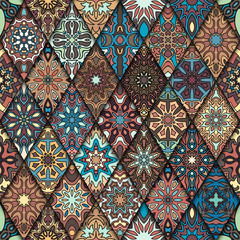 Seamless pattern. Vintage decorative elements. Hand drawn background. Islam, Arabic, Indian, ottoman motifs. Perfect for printing on fabric or paper.