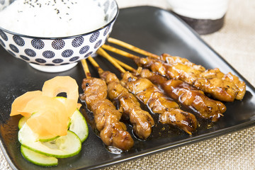 Brochettes de poulet Yakatori