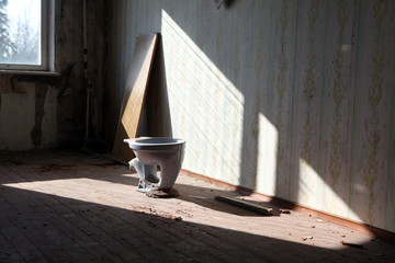 Skrunda-1 a Soviet Ghost Town in the Forests of Latvia near Skrunda city.