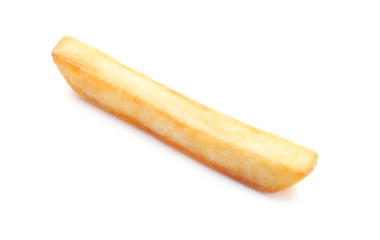 Yummy french fry on white background