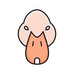 Duck icon animal zoo vector design illustration