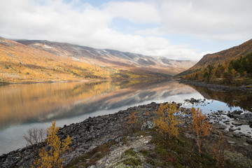 Scenic view at lake Liavatnet, Sjaak, Oppland, Norway