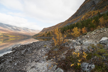 Scenic view at lake Liavatnet, Sjaak, Oppland, Norway