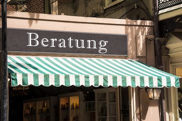 Obraz premium Schild 276 - Beratung