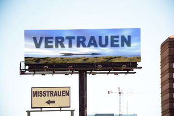 Schild 298 - Vertrauen