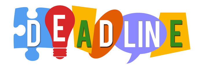 Deadline Colorful Abstract Shapes 