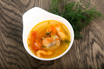 Salmon soup