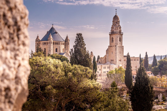 Abbey of the dormition (Hagia Maria sion) is benedictine community abbey in jerusalem, Israel