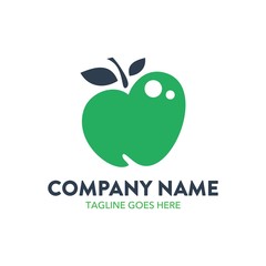 apple logo. editable. vector