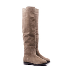 Women's boots on a white background