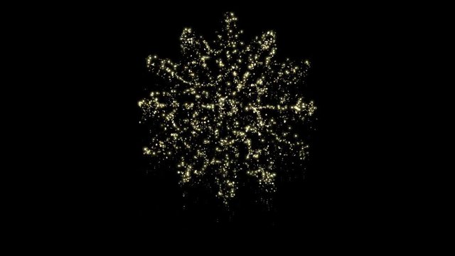 Christmas Particles - Snowflake - Seamless Loop - Alpha Channel - 4K resolution