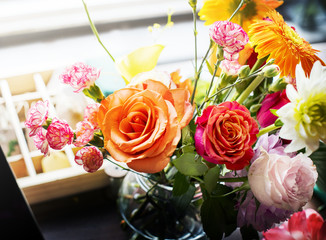 Romantic bouquet of flowers