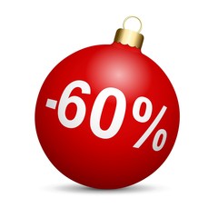 Boule de Noël en solde - 60% 