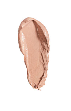 Beige foundation stroke for makeup as sample of cosmetic product