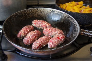burgers and pumpkin