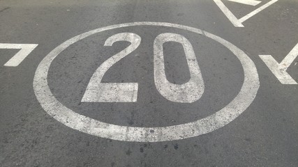 Detalle de señal de trafico
