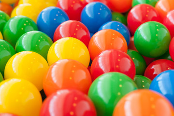 Colorful balls ready to entertain children