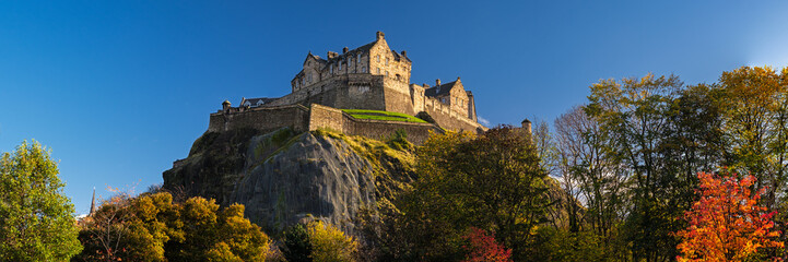Edinburgh Castle, one of the most famous landmark of Scotland. City of Edinburgh, United Kingdom
