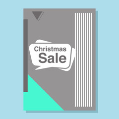 Christmas and New Year sale memphis design