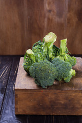 fresh raw broccoli
