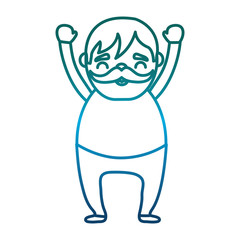 cartoon man icon over white background vector illustration