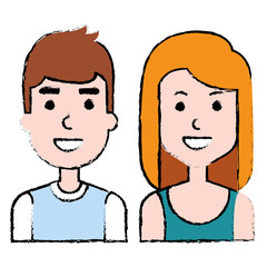 lovers couple avatars characters