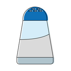 salt bottle icon over white background vector illustration