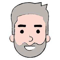 young man head avatar character