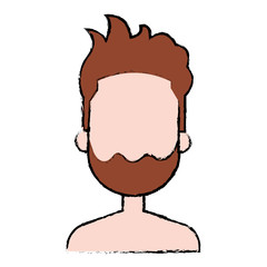 young man shirtless avatar character