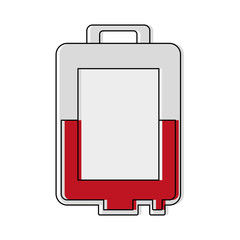blood bag icon over white background vector illustration