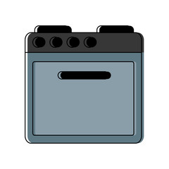 oven icon over white background vector illustration