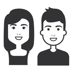 lovers couple avatars characters