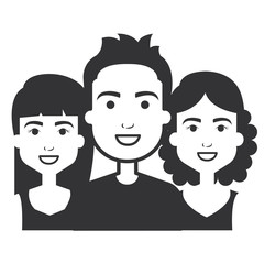 group of persons avatars characters