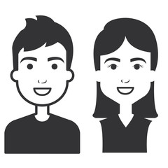 lovers couple avatars characters