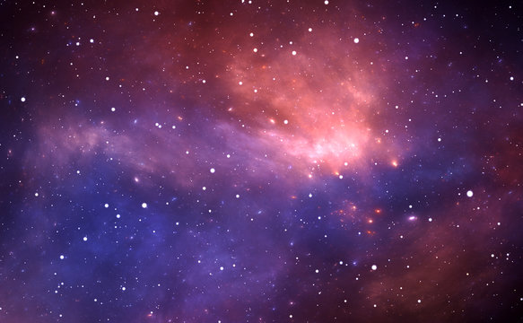 Space background with nebula and stars