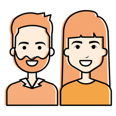 lovers couple avatars characters