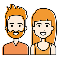 lovers couple avatars characters