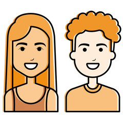 lovers couple avatars characters