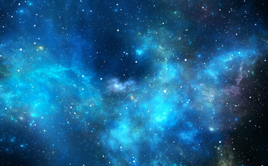 Space background with nebula and stars