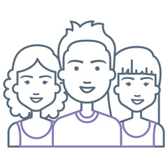 group of persons avatars characters