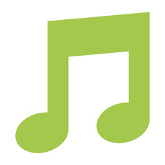 music note isolated icon