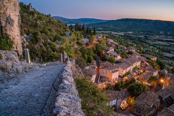 Moustiers Sainte Marie at dusk