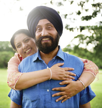 Loving Senior Indian Couple